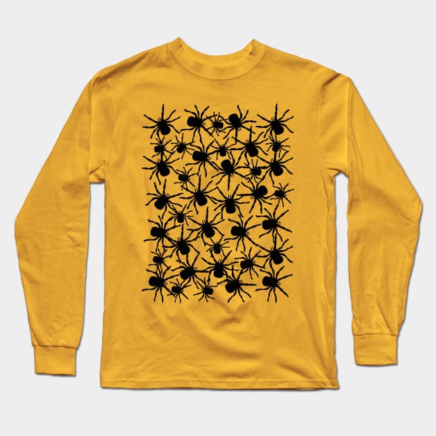 Black spiders Long Sleeve T-Shirt by mag-graphic